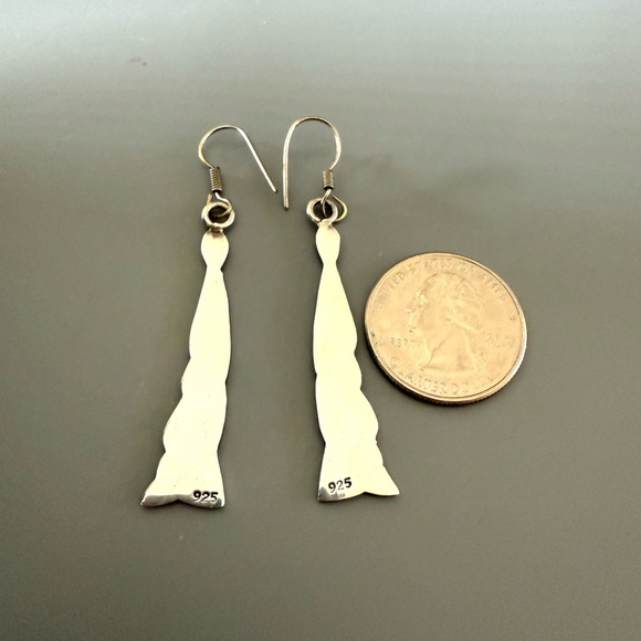 VTG Celtic Knot Sterling Silver Dangle Earrings - Picture 4 of 4